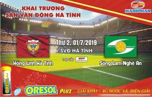 HADIPHAR đồng hành cùng trận đấu giao hữu bóng đá giữa CLB Hồng Lĩnh Hà Tĩnh và CLB Sông Lam Nghệ An 